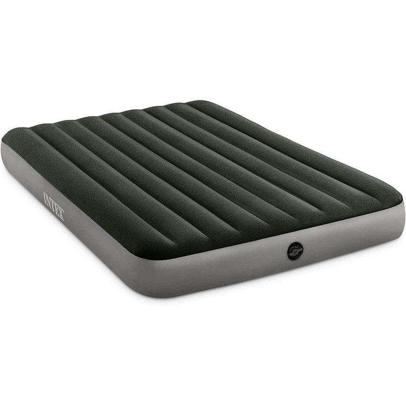 Intex 10" DuraBeam Standard Prestige Downy Airbed with Battery Pump